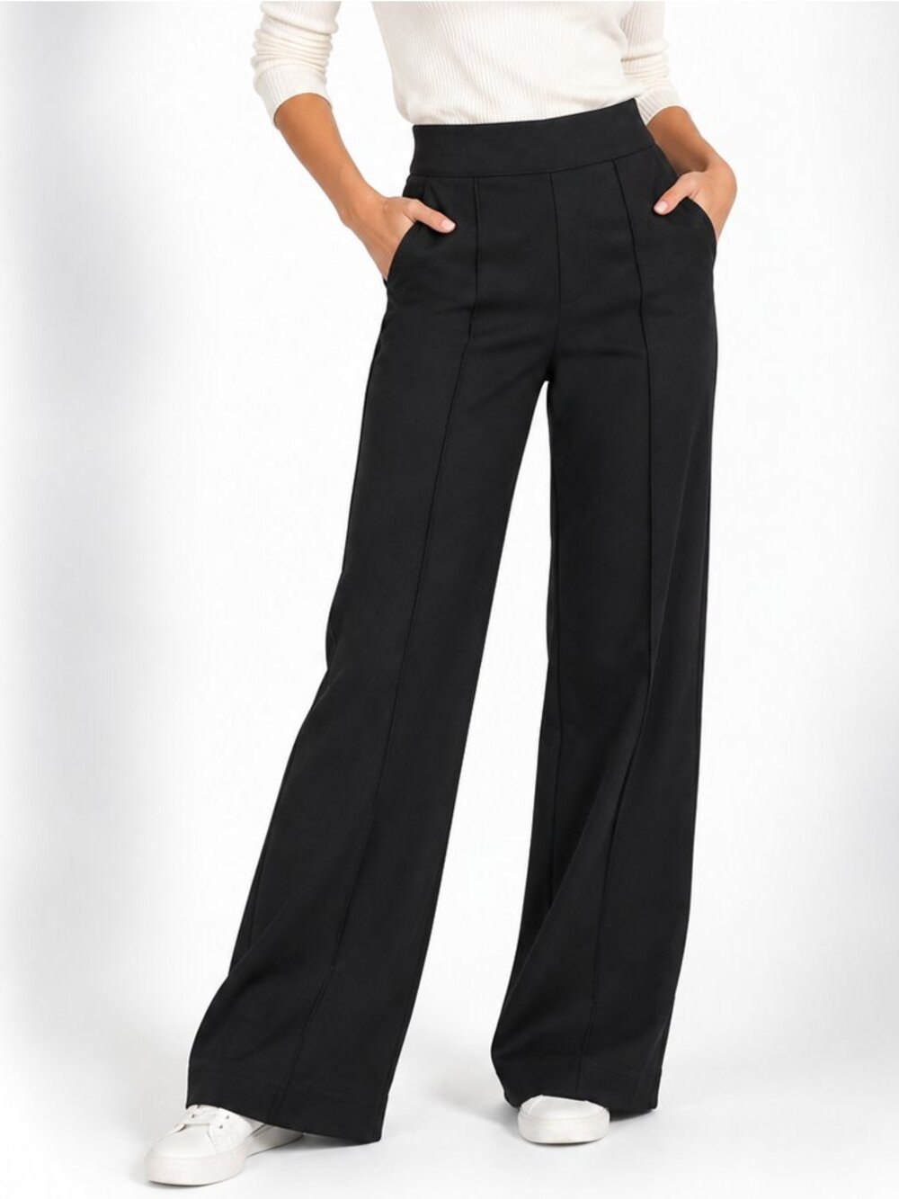 SPANX PerfectFit Ponte High Rise Flare Pants Black Size Small 20252R